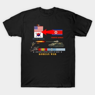Korean War - USA - South Korean Vs North Korea T-Shirt